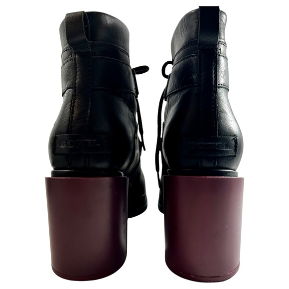 Sorel Margo Lace Boot Chelsea (Black) platform Size US 9 (EU 40) - Picture 2 of 11